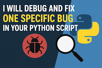 debug and fix bugs in your python script