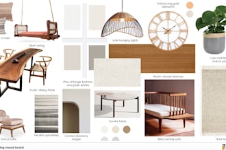 create moodboard for interiors