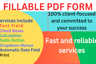 convert your document into an interactive fillable PDF form