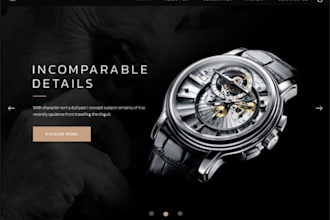 develop watch store website design