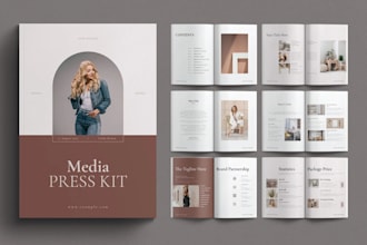create a book preorder sell sheet, author press kit, author media kit for media