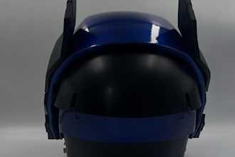 create futuristic 3d sci fi helmet model for games, cosplay or 3d printing