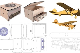 do industrial cnc drawing dxf file for cnc laser cutting engraving plasma
