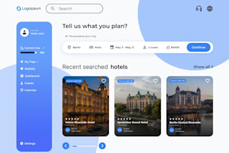 design a modern and user friendly websites in figma