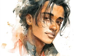 watercolor portrait painting, photo to watercolor portrait