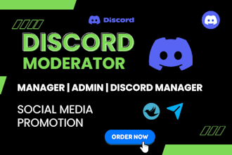 be your nft discord moderator, community manager, crypto twitter telegram