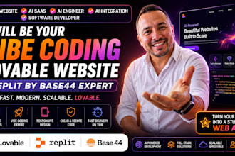 be vibe coding lovable website, replit by base44 expert