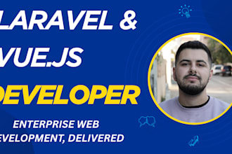 build your custom laravel application with vue js, next js