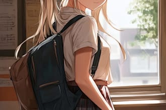 design a customized cartoon, comic, anime