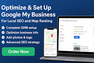 setup optimize your google my business for local SEO and map ranking