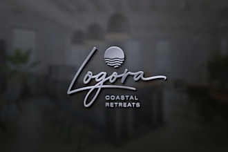 design a luxury minimalist logo for resorts and hotels