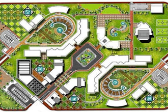 design your 2d site plan and landscape plan