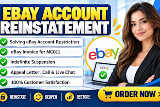 remove ebay suspension ebay account reinstatement reinstate ebay mc999 mc011