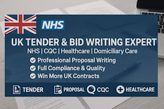 write and bid UK tenders, nhs healthcare proposals, cqc tender documentation