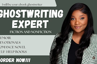 write your novels memoir self help and christian ebook as a ghostwriter