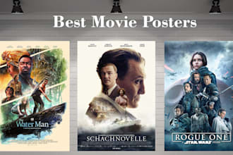 create a professional movie poster and film poster design