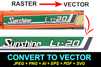 vectorize or redraw your logo or image