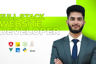 develop a full stack web app in any modern framework