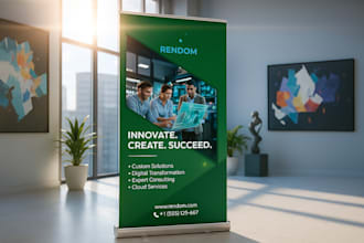 design promotional roll up banner, retractable, pull up banner
