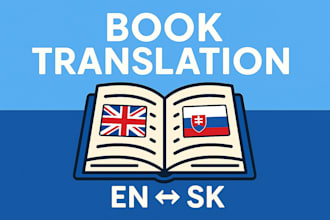 translat your book or ebook between english and slovak
