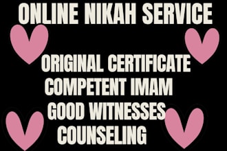 be nikah online imam wali witness for every couple