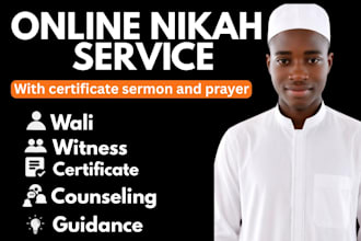 be nikah online imam wali witness for every couple