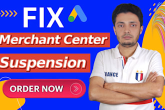 fix google merchant center suspension and optimize shopping ads