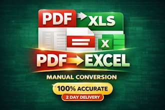 convert PDF to excel manually and accurately