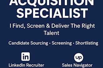 be your professional full cycle recruiter for global hiring