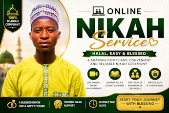 arrange an online islamic nikah with imam and witnesses