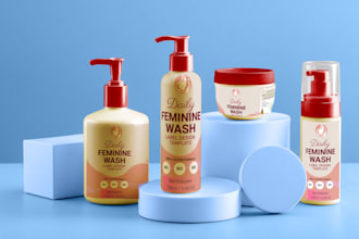 design professional bottle, jar, or packaging labels