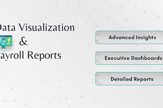 build excel dashboards for payroll and data analysis