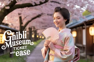 book ghibli museum and nintendo museum ticket for you