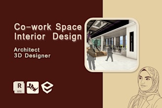 design a small coworking space or startup office interior