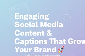 design professional social media posts and branding