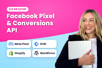 fix or setup facebook pixel, meta conversions api and server side tracking