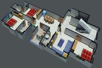 create  architectural 2d working drawings in autocad