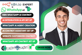 whatsapp bot ,whatsapp automation ai chatbot, automatizacion n8n, n8n expert