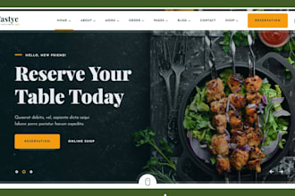 build meal prep shopify store sea food online store food delivery wp website