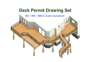 provide deck permit drawing set