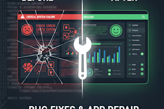fix bugs in your website and application