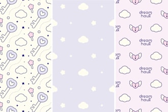 design cute kawaii patterns