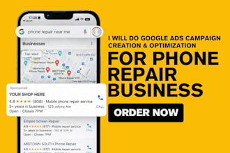 run google ads for phone and laptop repair shops