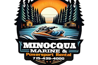 design awesome watercraft logo