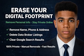 erase, remove your personal information and digital footprints data from google