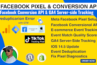 setup facebook pixel meta conversion API with GTM server side tracking