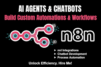 create ai chatbot and automation using n8n