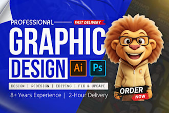 be your professional graphic artist and designer
