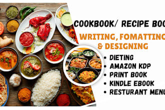 write, format, design recipe cookbook, food recipe, cookbook design, recipe book
