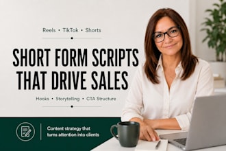 write short form scripts that drive sales